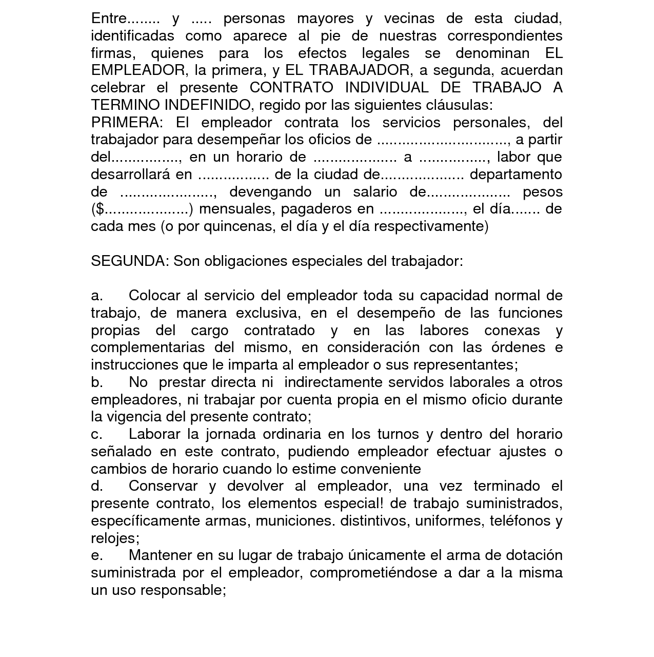 Ejemplo de contrato (2).  UNIVIA - Administración